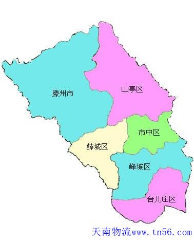 河源到棗莊市物流地圖