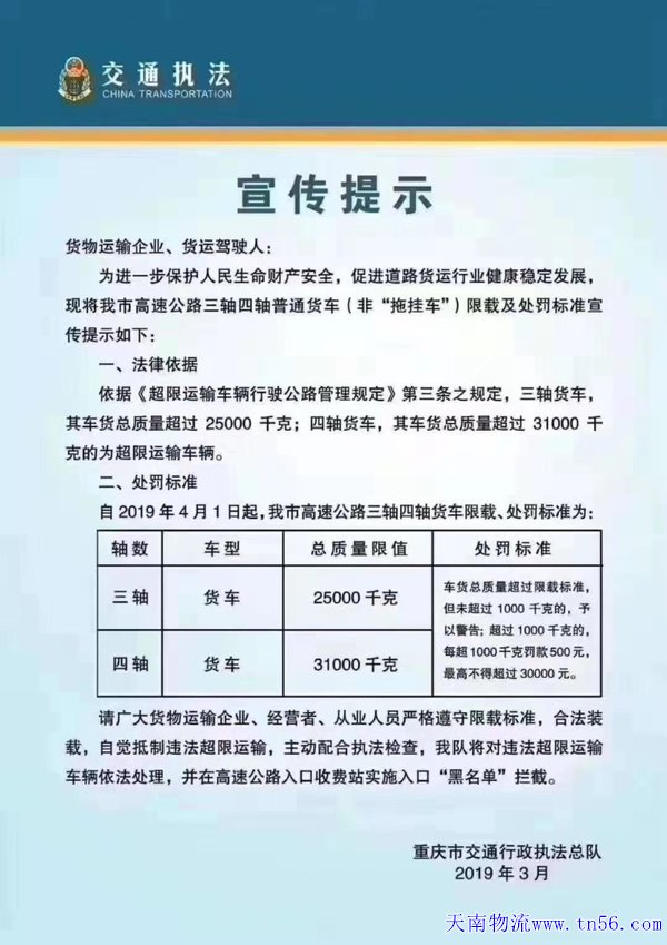 31噸36噸紛爭謝幕! 重慶地區統一新標準
